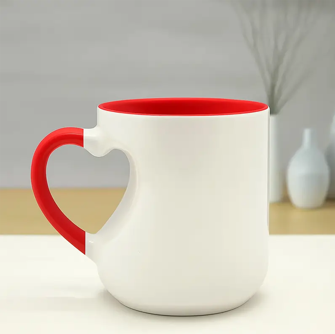 Heart handle mugs