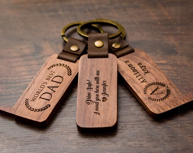 Wooden Keychain