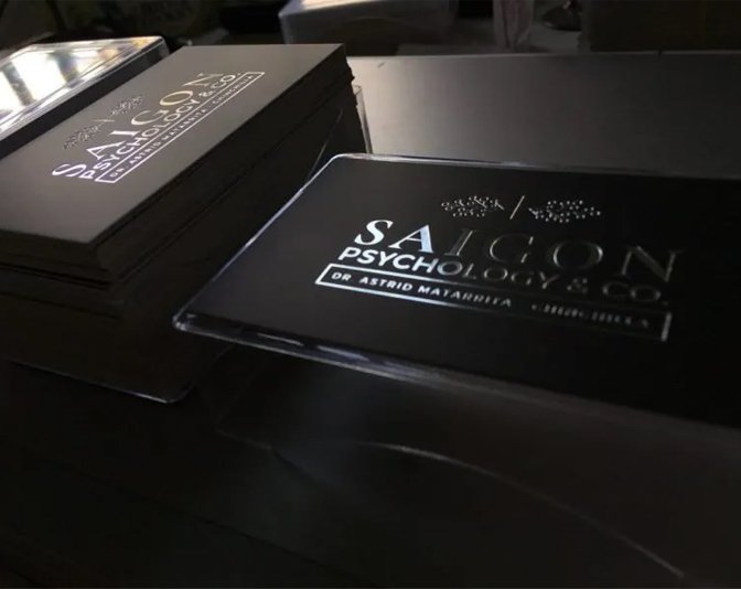 Silver foil printing