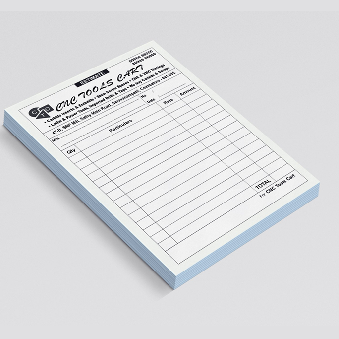 Offset estimate book printing